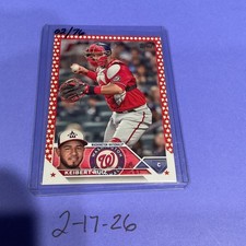 2023 Series 1 Base Independence Day #130 Keibert Ruiz /76 - Washington Nationals