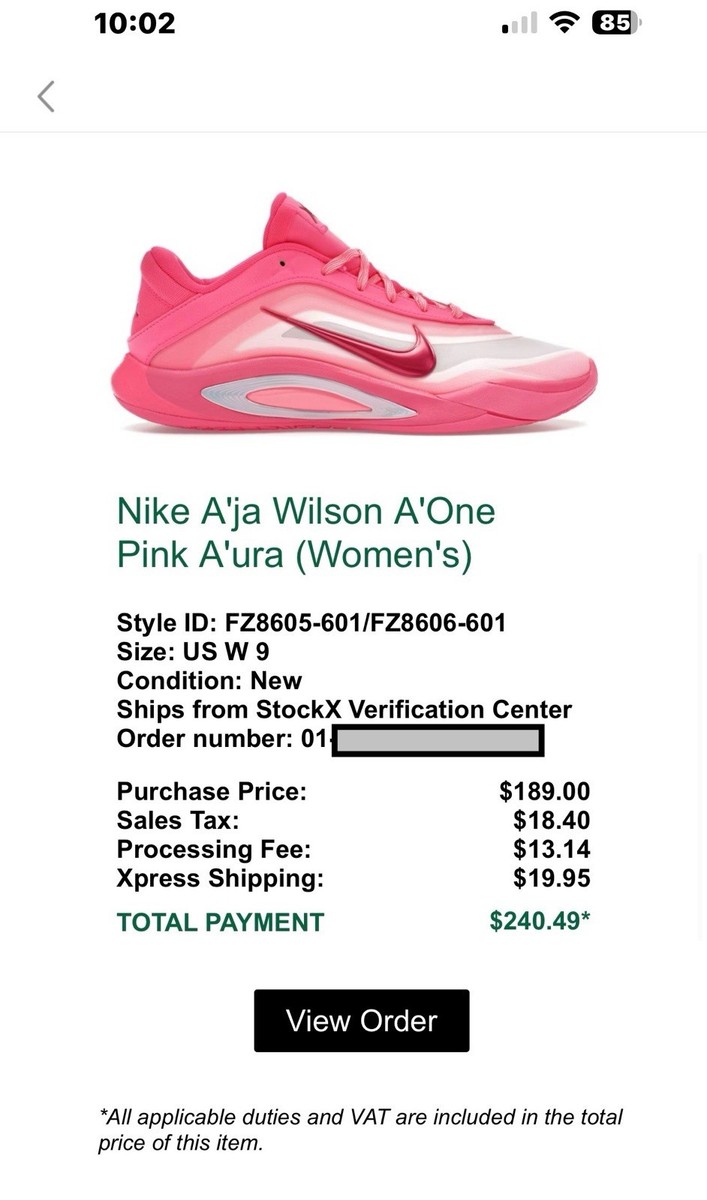 Size 9 - Nike A'One Pink A'ura W for sale online | eBay