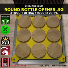 xTool F1 Ultra F2 Ultra Round Bottle Opener Jig Laser Engraving Template