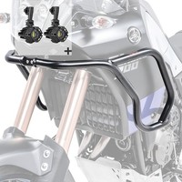 Set SturzbüGel Oben + Scheinwerfer FüR Yamaha Tenere 700 19-24 Schwarz