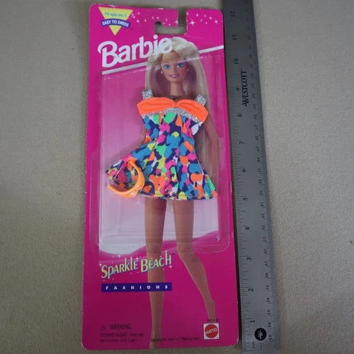 Vintage 1995 Barbie Fashions Sparkle Beach Barbie Doll Clothing Mattel #68314-91