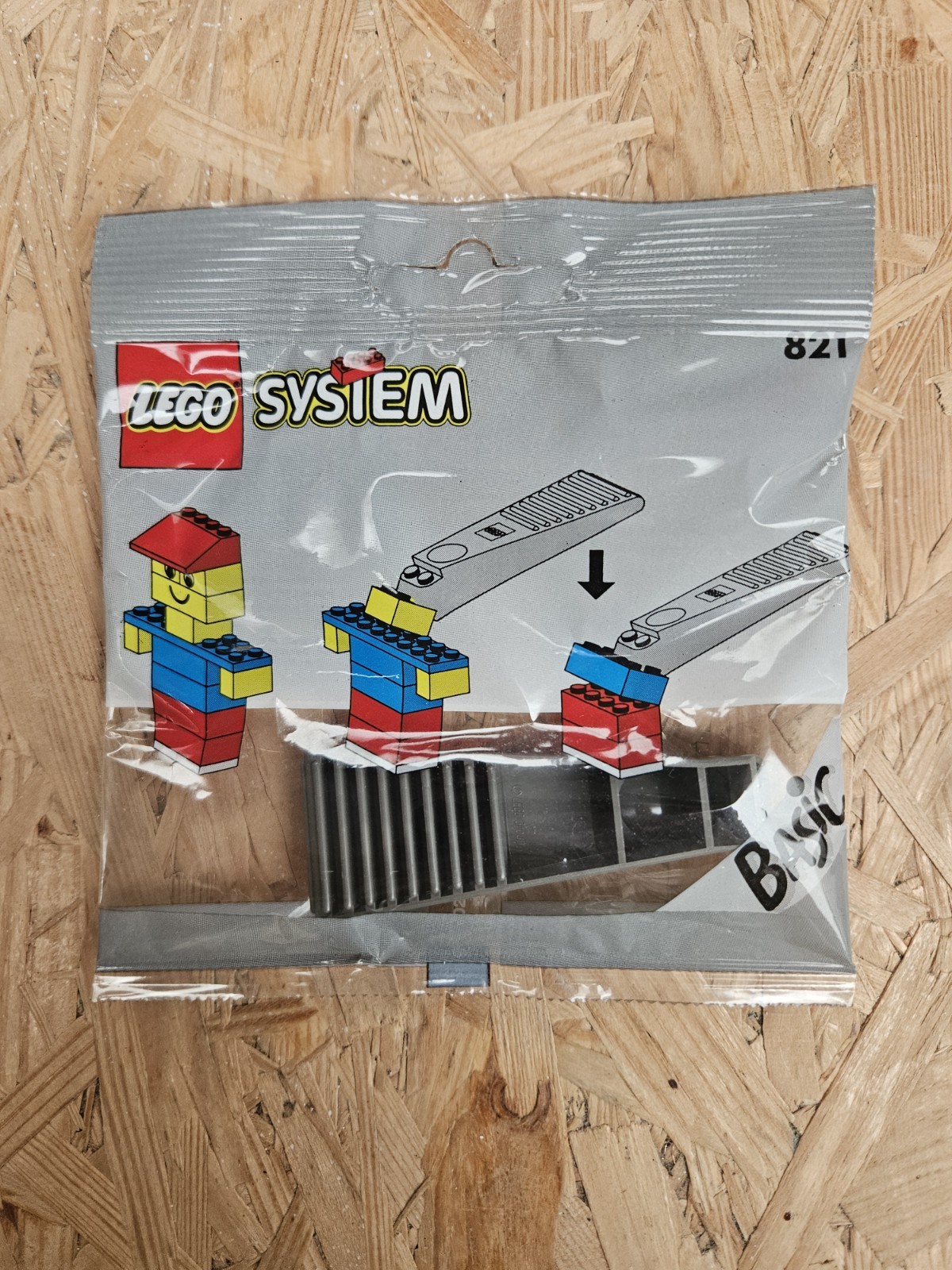 Lego Basic System Seperator Grey 821 1992 Vintage Polybag New Old Stock