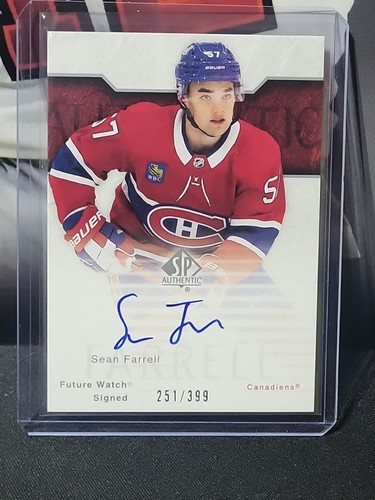 2023-24 SP Authentic Retro Future Watch Auto Sean Farrell /399