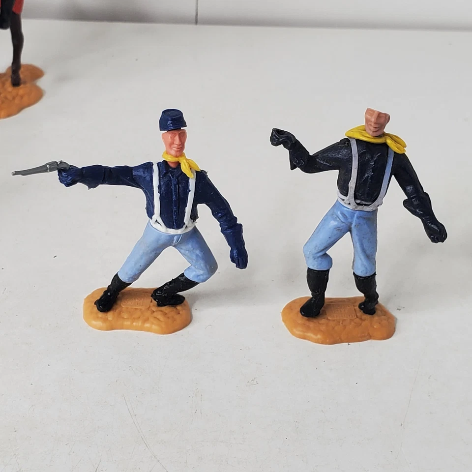 Timpo Unión Calvario Guerra Civil Americana Soldados Ingleses Lote de 8 Plástico De Colección Foto 2 de 4