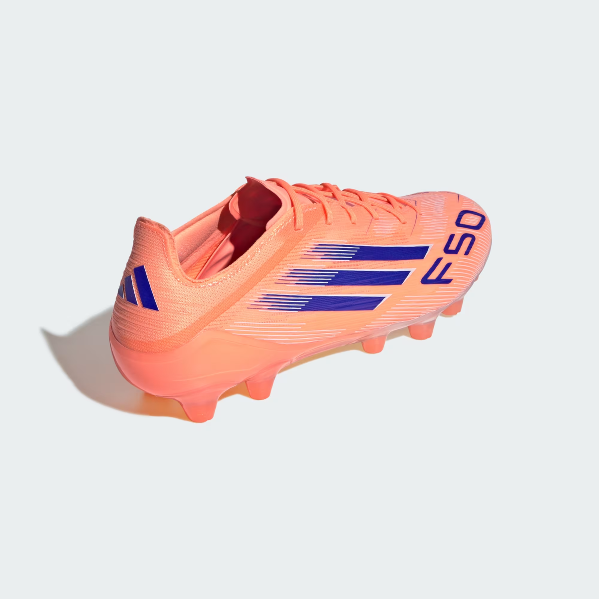 adidas Soccer Cleats F50 ELITE HG/AG Beam Orange/Lucid Blue JH7646