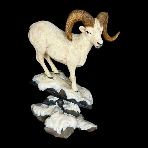 Danbury Mint Dall Sheep Ram Statue VTG Renowned Artist Nick Bibby Collectable