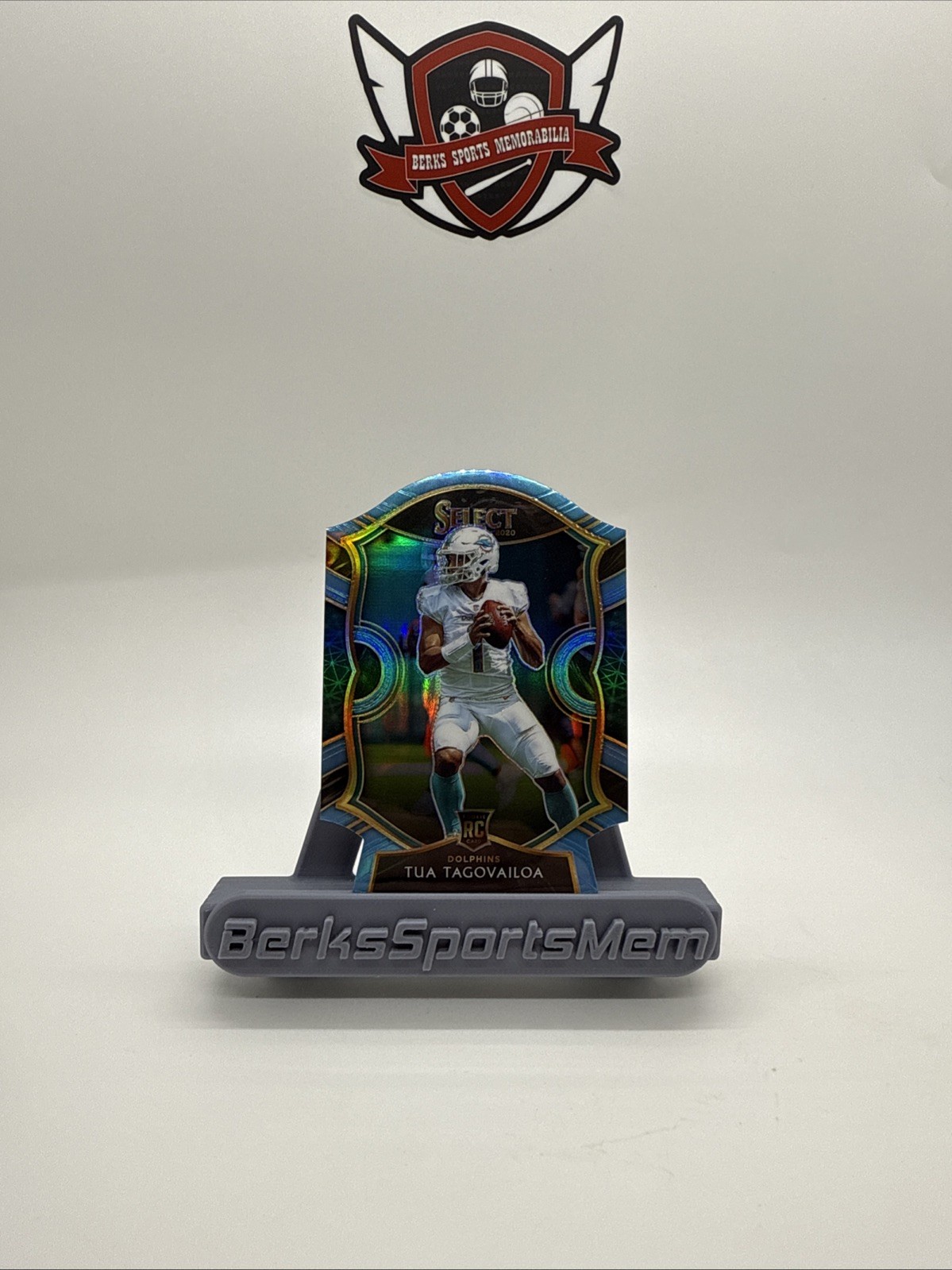 2020 Select Tua Tagovailoa Light Blue Concourse Die Cut Rookie Card