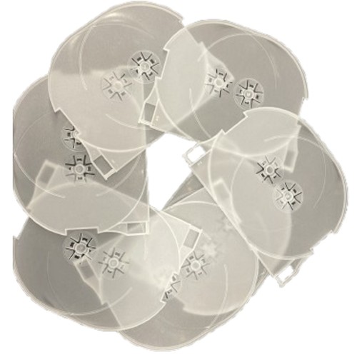 5 Frosted Clear Double DVD Tray ONLY Hold 2 DVD Discs Inner Tray Without Case - Afbeelding 11 van 14