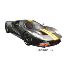 Topspeed 1:18 Ford GT matte black TS0092 resin simulation static car model