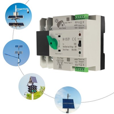 2P 100A Automatische Transferschalter USV/ Solar/ Wechselrichter Netzumschalter
