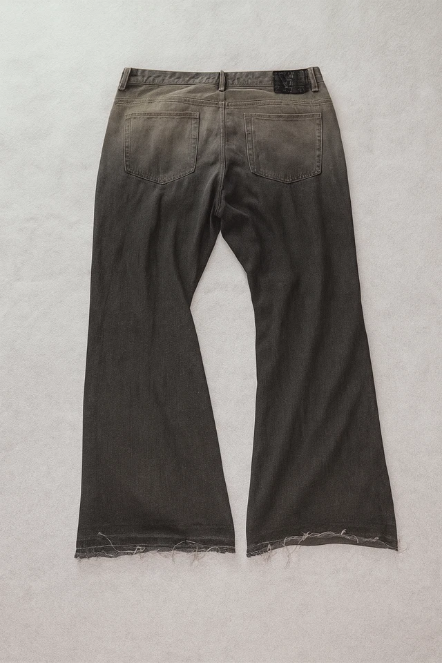 Pantalones de mezclilla Rebel Vengeance Destroy para hombre 46 negros desgastados reconstruidos parche Foto 2 de 4