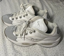 Reebok Answer Low White Grey Iverson Size 10 No Box