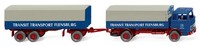 Wiking - Mercedes 4X2 TräGer Mit PlanenanhäNger Transit Transport - 1/87 - Wi...