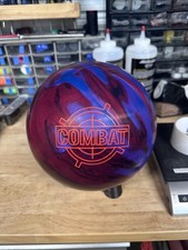 USED -Bowling Ball - 15Lb -BRUNSWICK " COMBAT " PLUGGED AND RESURFACED