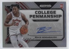 2023-24 Prizm Draft Picks College Penmanship Silver Brice Sensabaugh Auto 5b1