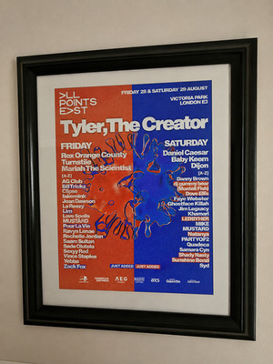 Tyler the Creator A3 poster, All Points East, 28/29.8.26