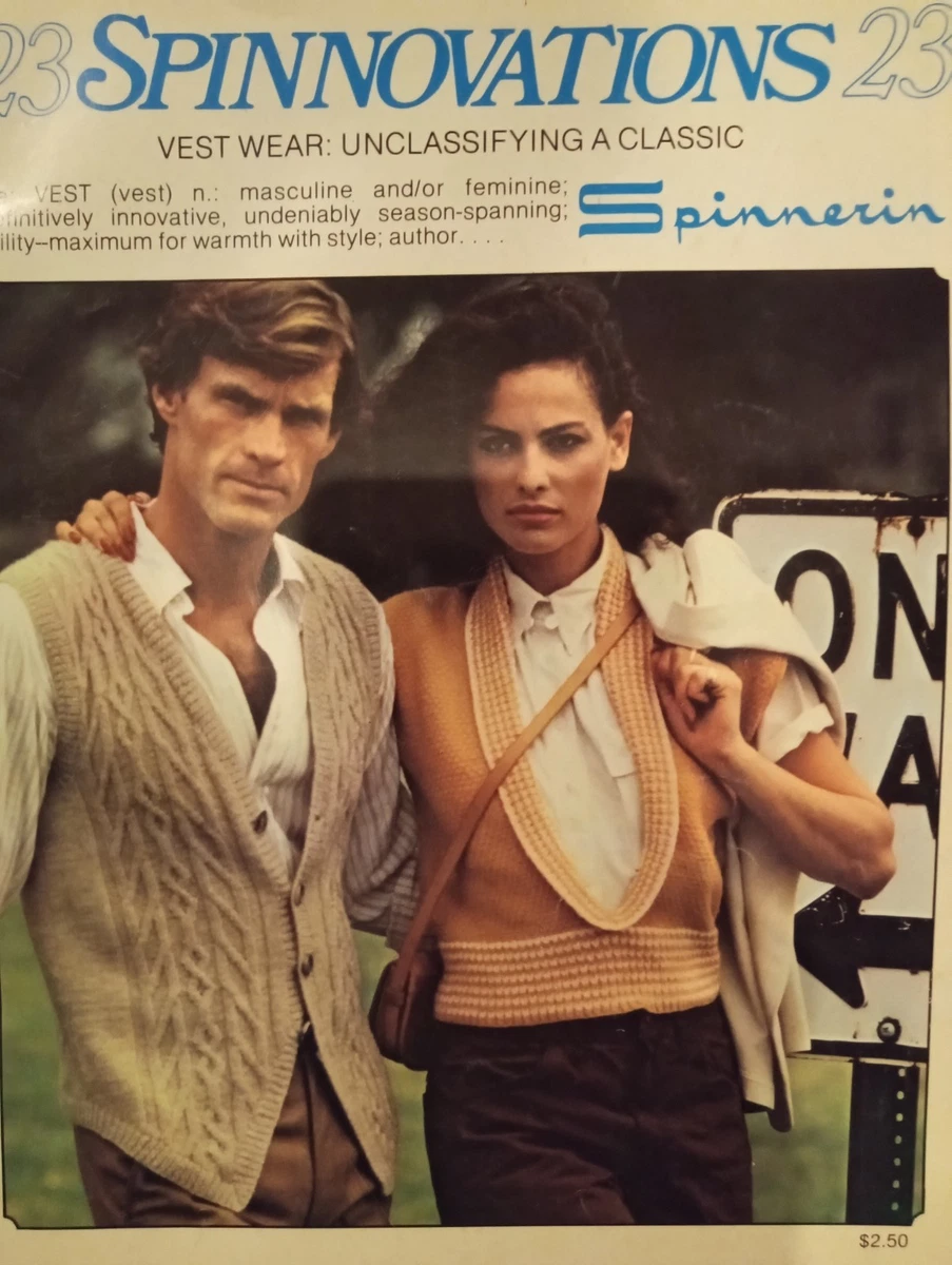 Libro de patrones de tejido vintage de los años 70 años 70 Spinnerin de los años 70