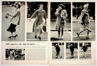 1940s San Francisco Jaywalker Photos Magazine Article Ephemera Page