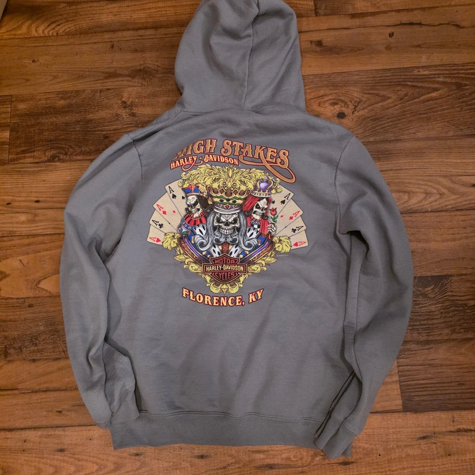 Sudadera con Capucha Harley-Davidson High Stakes Pullover Estampado Gráfico Florence KY Mediana Foto 3 de 4