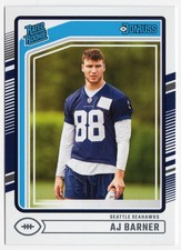 2024 Panini Donruss - Rated Rookie #367 AJ Barner RC Seattle Seahawks B4