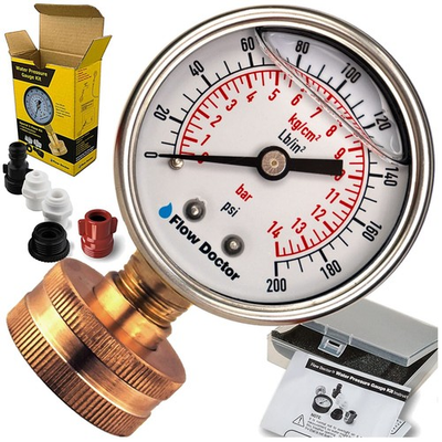 #ad Water Pressure Tester with Stop Valve Adapter $51.99