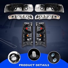 Par De Lentes Cromadas Para Luz De Matrícula Trasera Chevy Silverado Y GMC Sierra 99-05 | AM Autoparts