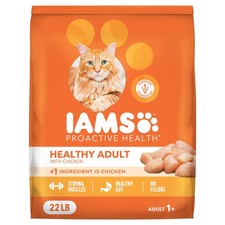 IAMS Proactive Health Dry Cat Food, Healthy Food 22 Pound (Pack of 1)  2.27 per pound