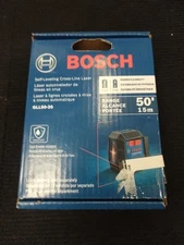 Bosch GLL50-20 50 ft. Cross Line Laser Level Self Leveling with VisiMax Tech