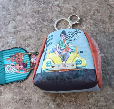 Nikky by Nicole Lee mini backpack coin purse keychain | eBay