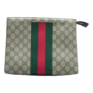 Sac pochette toile marron GUCCI Ophidia 574 021225