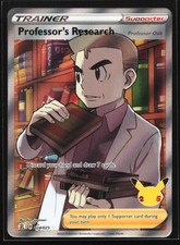 Carta Pokemon Holo Ultra Rara Celebrazioni Ricerca Professore 024/025