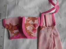 Sindy clothes Dungerres flowery top