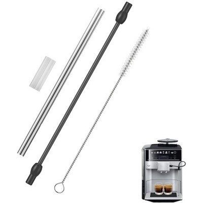 Hochwertiger Milchschlauch für EQ6 & VeroAroma, Edelstahl & Silikon inkl. Bürste