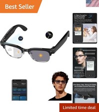AI Smart Glasses - 4K Video, Audio Recording  Bluetooth Connectivity