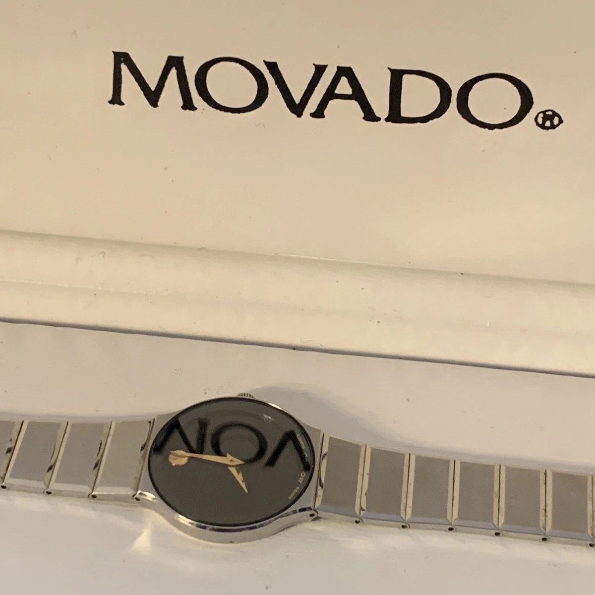 MOVADO MUSEUM WATCH 84-40-881 1341968 ULTRA THIN BLACK DIAL WTH  