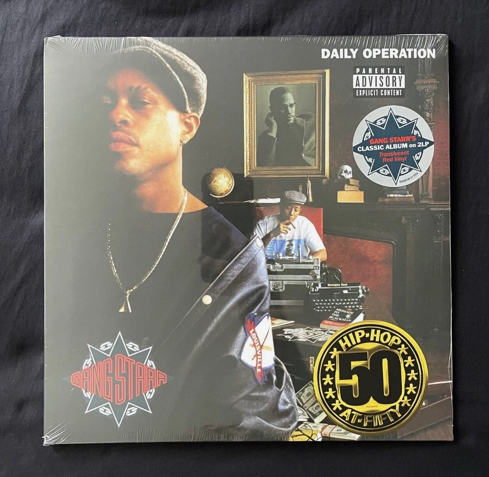 GANG STARR - Daily Operation 2xLP NEW Sealed-Red Translucent Reissue Vinyl Foto 3 de 4