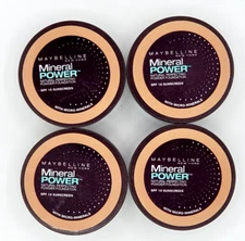 LOT OF 4 MAYBELLINE LOOSE MINERAL POWER FOUNDATION-CLASSIC IVORY LIGHT 2 (.14oz)
