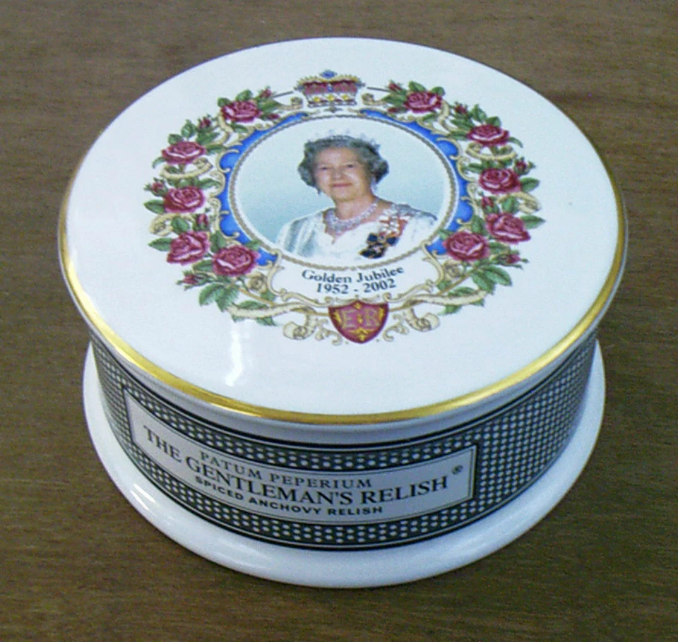 Patum Peperium Gentleman's Relish Pot QEII Golden Jubilee Ltd Edition Pot & Lid - Image 1 of 1