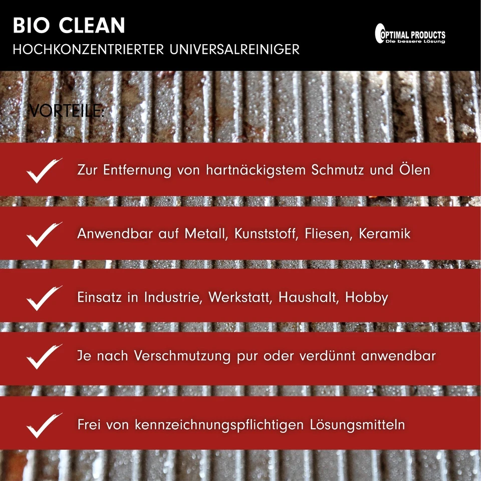 Bio Clean Werkstattreiniger Maschinenreiniger HOCH EFFEKTIV 5 Liter Konzentrat - Bild 4 von 4