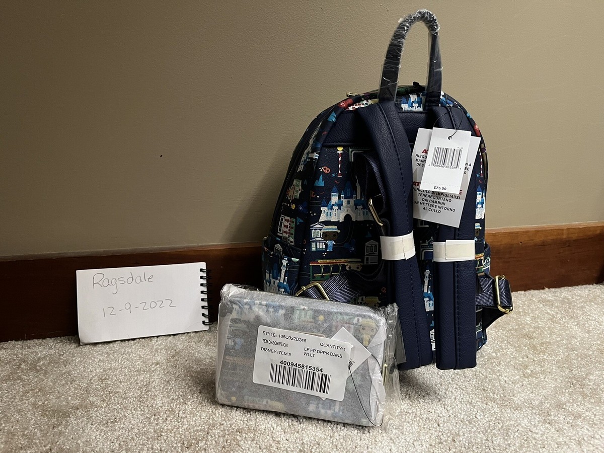 2022 Disney Parks Loungefly Mini Backpack & Wallet The  display picture 3