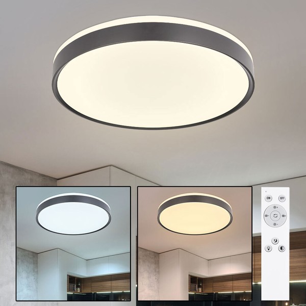 Deckenleuchte Schlafzimmerlampe Fernbedienung Led Lampe Nachtlicht Cct Dimmbar-image