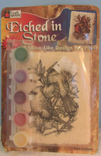 Etched in Stone cardinals birds Paint Kit By Craft House- New in Package 
