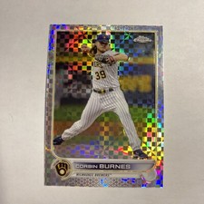 2022 Topps Chrome X-Fractor Corbin Burnes #167 Milwaukee Brewers