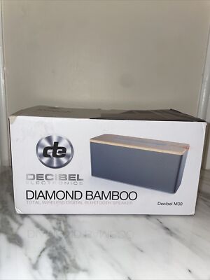 Deciibel Electronics Bamboo Speaker Total Wireless Digital Bluetooth Speaker