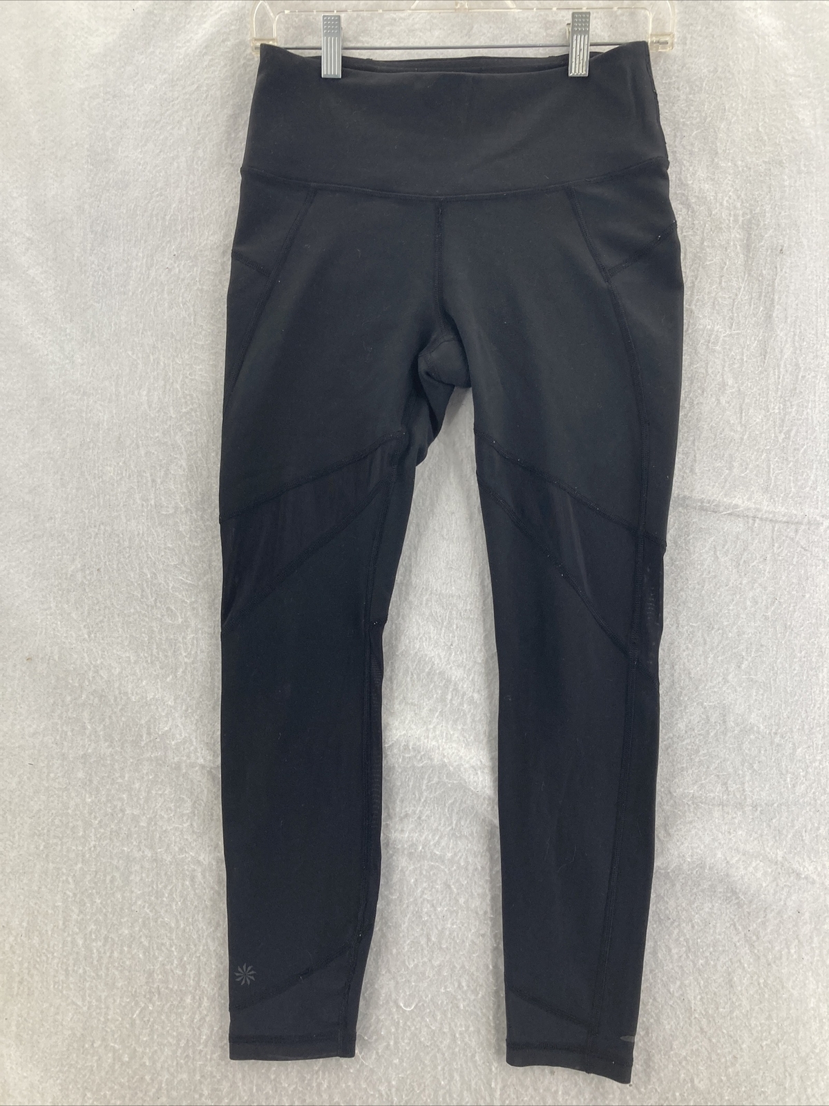 Athleta Womens Small Black Yoga Pants Stretchy Leggings-image
