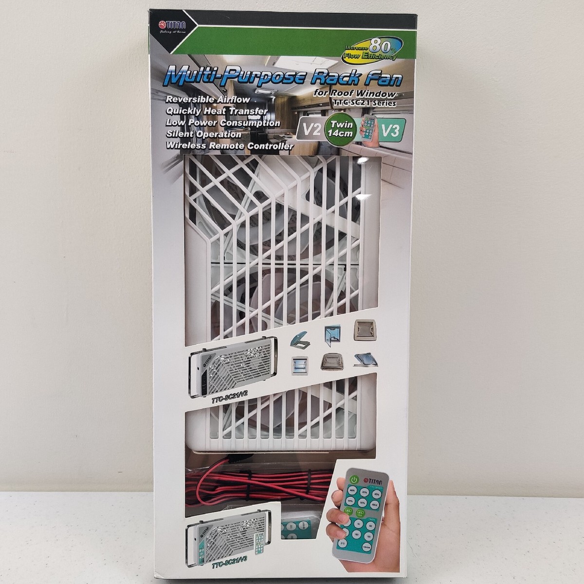 Titan Multi -purpose Rack Fan For Roof Windows TTC -SC21/V3 | eBay
