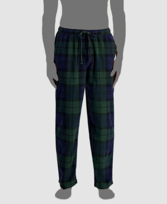 Club Room Men's Green Fair Isle Fleece Pajama Pants Size XXL