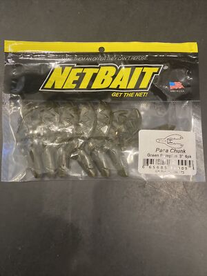 NetBait Paca Chunk 3  6pk Green Pumpkin