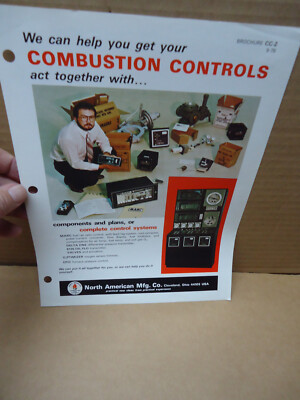 North American Mfg Co combustion controls CLEVELAND OH brochure dated 1979