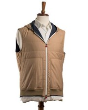 Kiton $5,840 NWT Beige Cashmere Silk Quilted ...